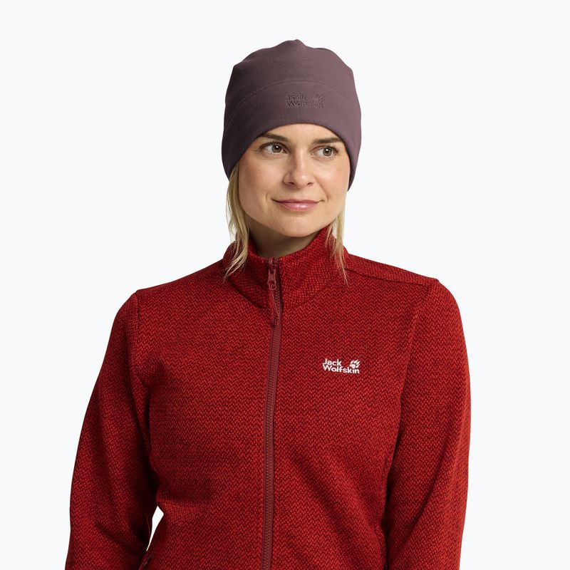 Zimní čepice Jack Wolfskin Real Stuff Beanie Sheer Plum 5