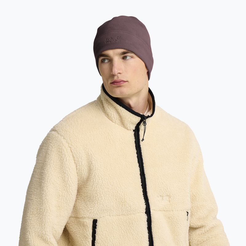 Zimní čepice Jack Wolfskin Real Stuff Beanie Sheer Plum 6