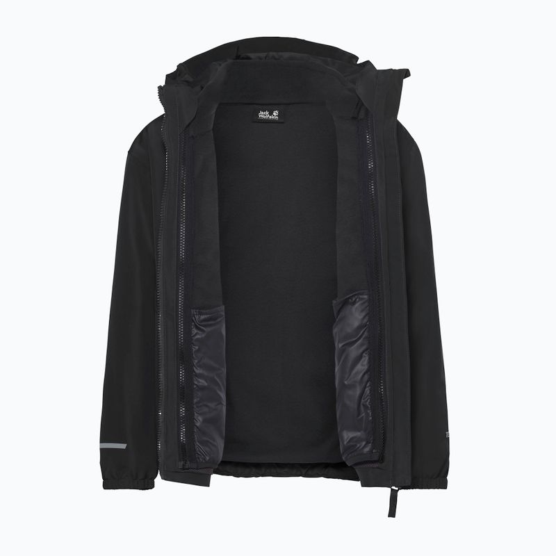 Dětská bunda 3v1 Jack Wolfskin Iceland 3IN1 2026 black 4