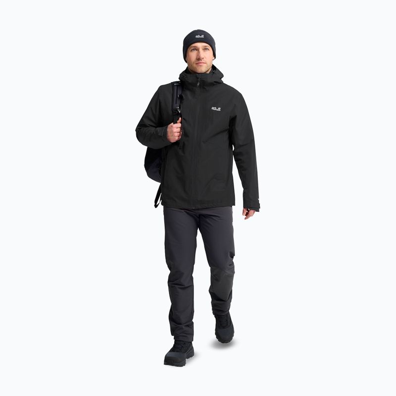 Pánská bunda 3v1 Jack Wolfskin Stonetrail 3In1 black 2