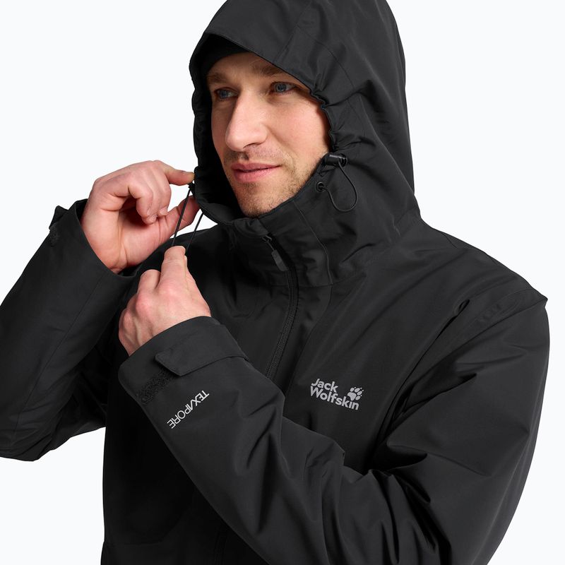 Pánská bunda 3v1 Jack Wolfskin Stonetrail 3In1 black 7