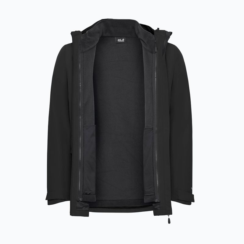 Pánská bunda 3v1 Jack Wolfskin Stonetrail 3In1 black 12