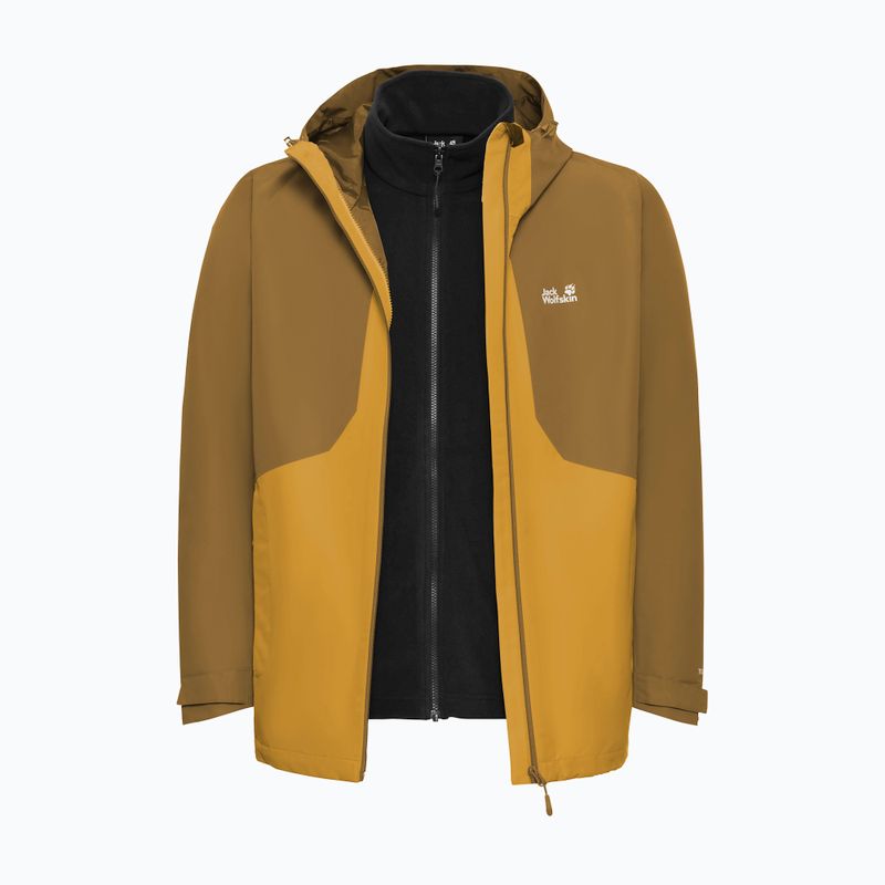 Pánská bunda 3v1 Jack Wolfskin Stonetrail 3In1 burly yellow jw 12