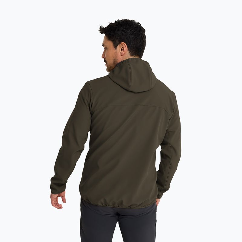 Pánská větrovka Jack Wolfskin Wild Winds Hooded obsidian moss 3