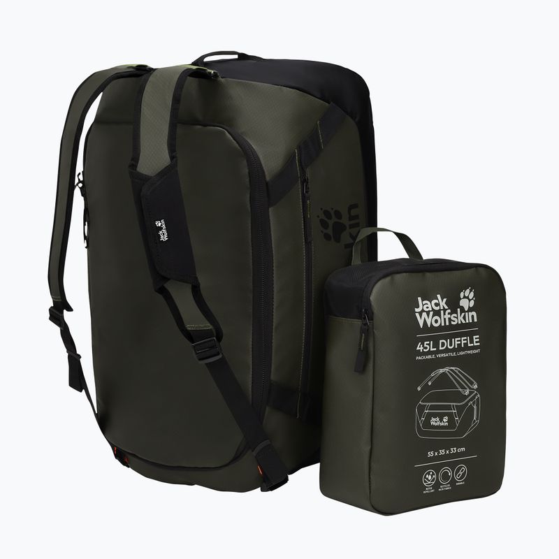 Cestovní taška Jack Wolfskin Tecton Duffle 45 l rich olive 5