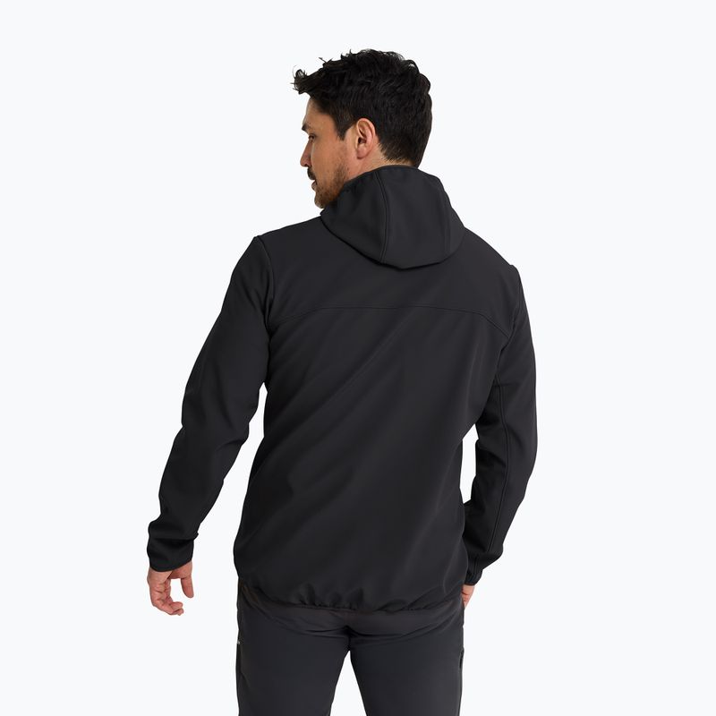 Pánská větrovka Jack Wolfskin Wild Winds Hooded black 2