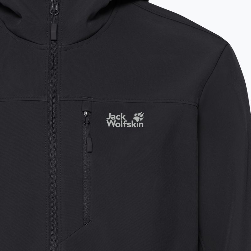 Pánská větrovka Jack Wolfskin Wild Winds Hooded black 6