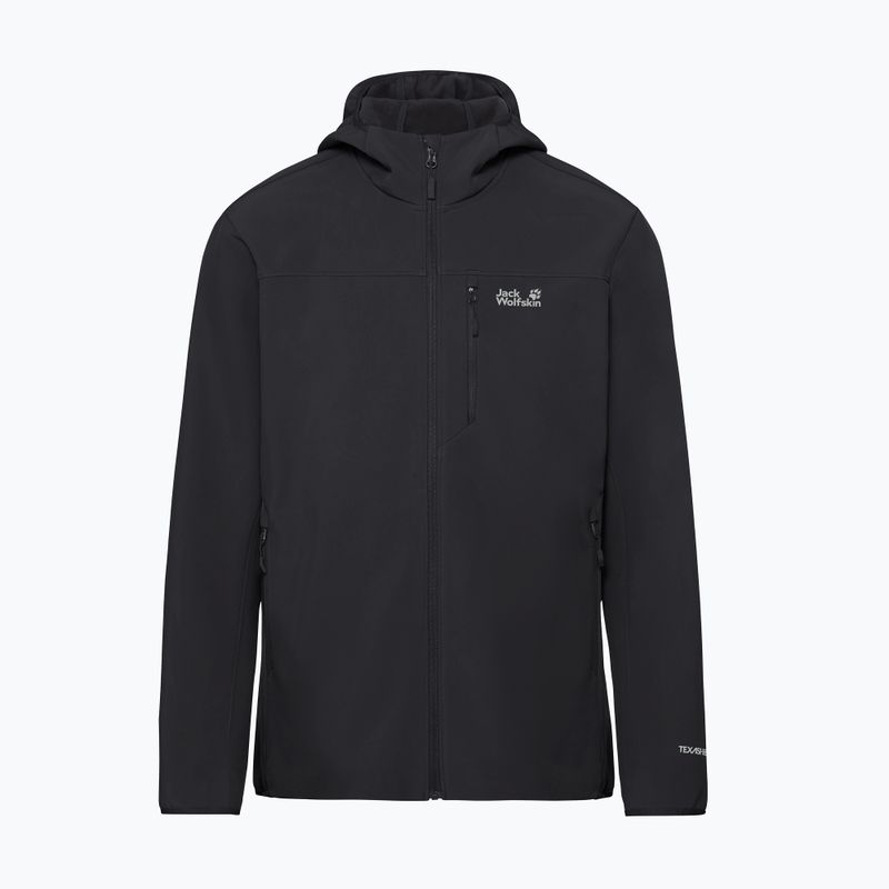 Pánská větrovka Jack Wolfskin Wild Winds Hooded black 8