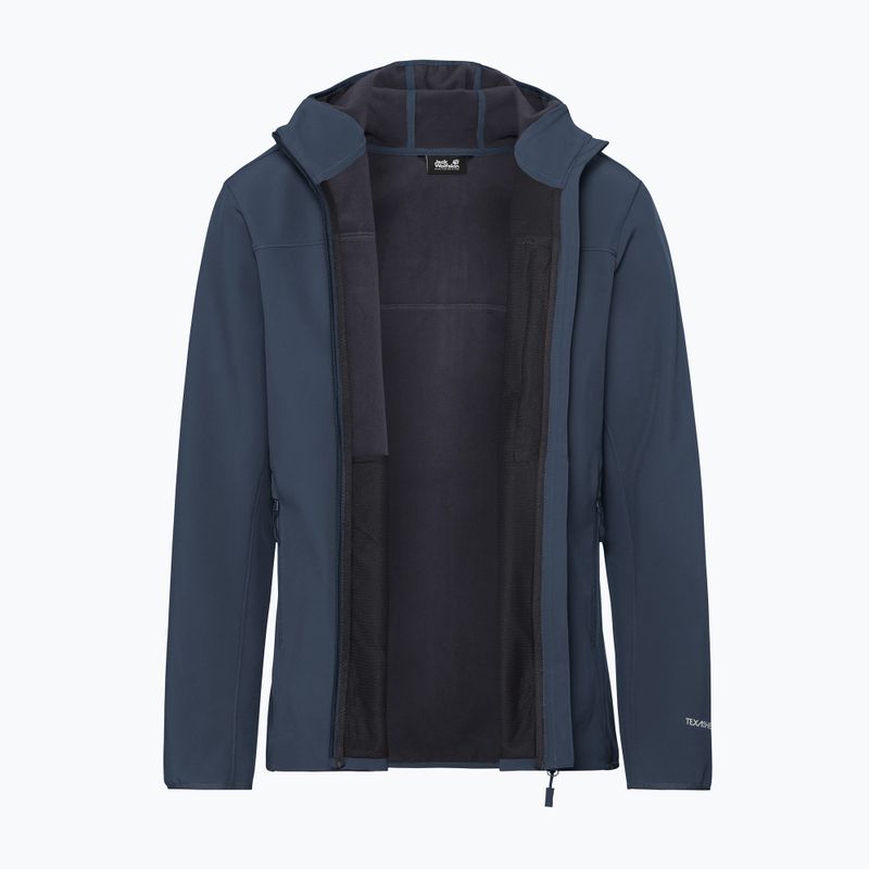 Pánská větrovka Jack Wolfskin Wild Winds Hooded midnight sky 9
