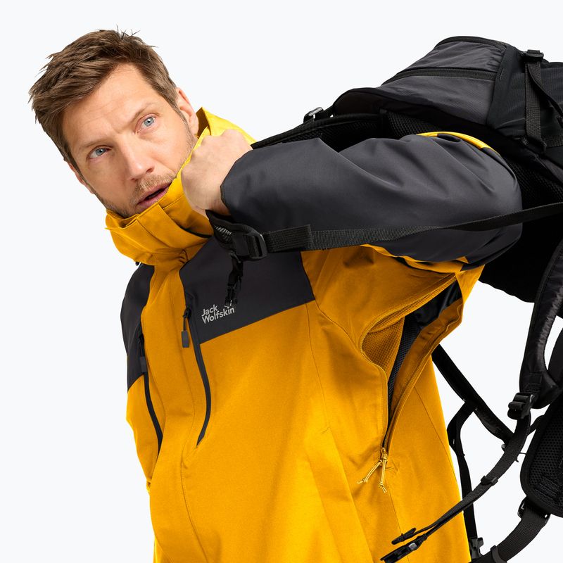 Pánská nepromokavá bunda Jack Wolfskin Jasper Pro 2L burly yellow jw 4