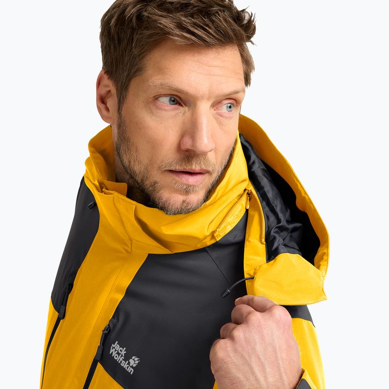 Pánská nepromokavá bunda Jack Wolfskin Jasper Pro 2L burly yellow jw 5