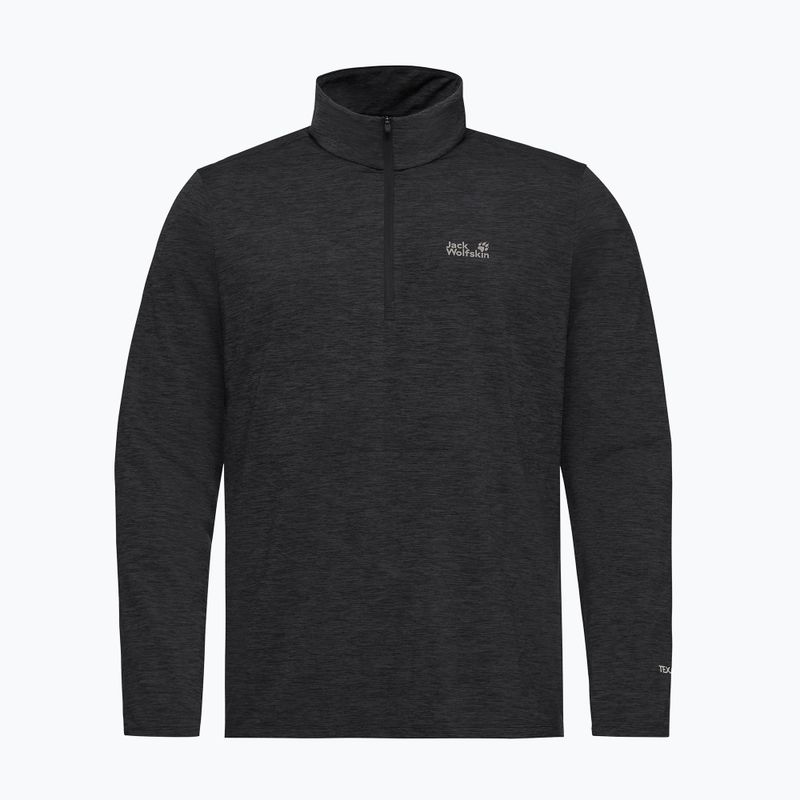 Pánská fleecová mikina Jack Wolfskin Trail Half Zip black 4