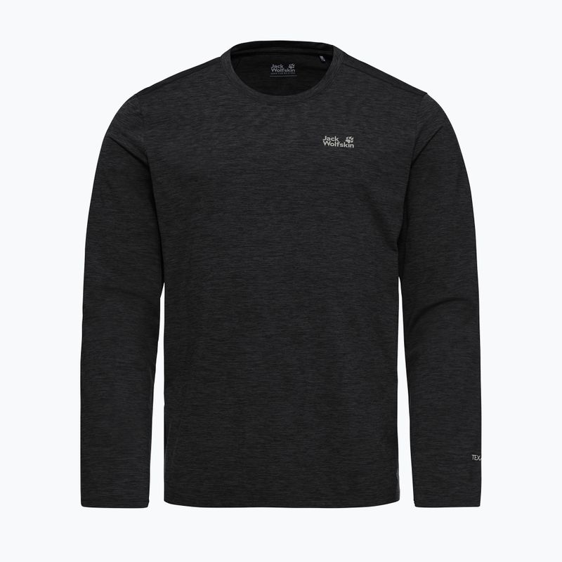 Pánské trekové tričko longsleeve Jack Wolfskin Trail black 5