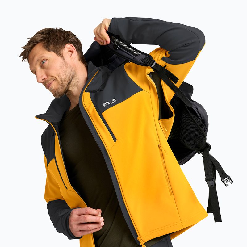 Pánská větrovka Jack Wolfskin Jasper burly yellow jw 4