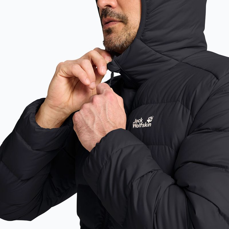 Pánská péřová bunda Jack Wolfskin Wild Pass Down Hoody black 4