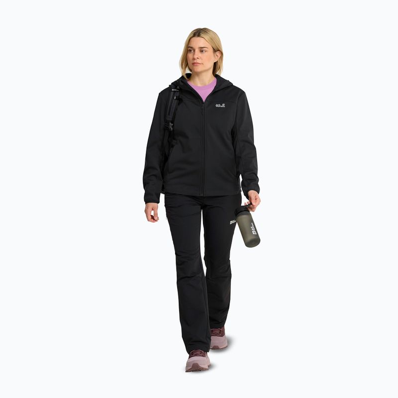Dámská softshellová bunda Jack Wolfskin Windhain 2 Hoody black 2