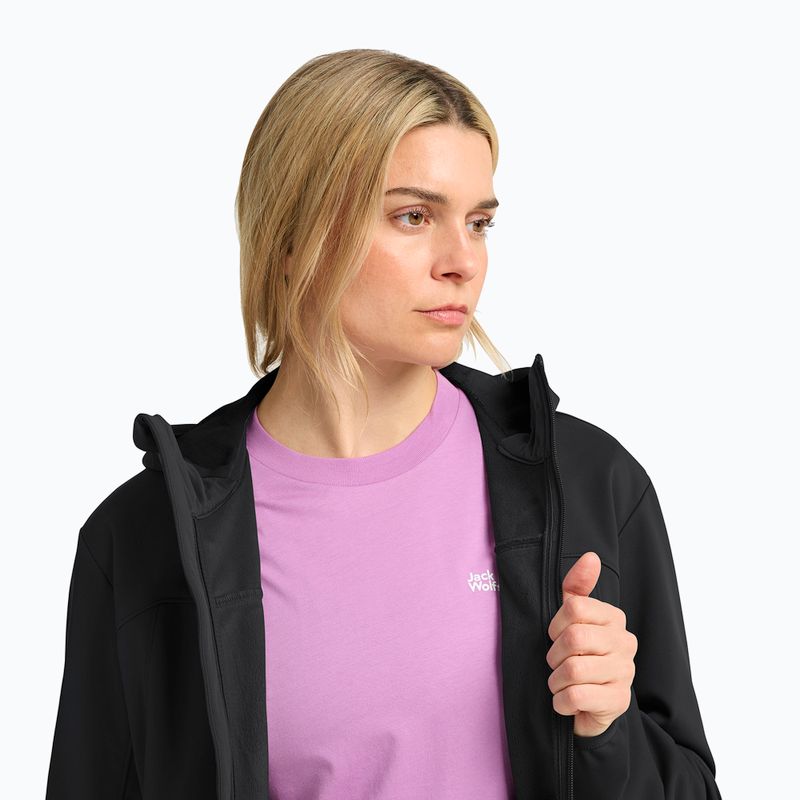 Dámská softshellová bunda Jack Wolfskin Windhain 2 Hoody black 5
