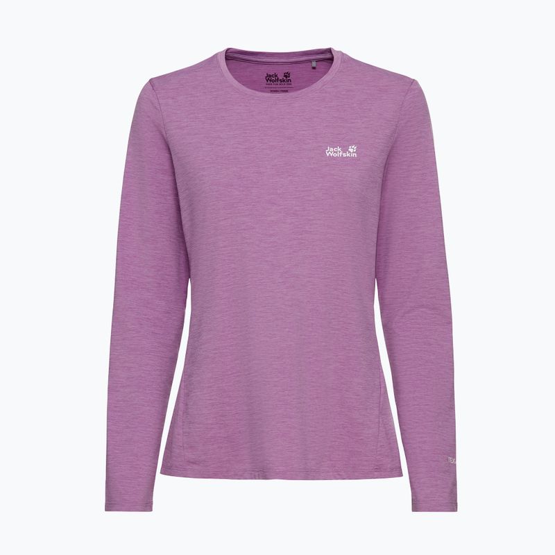 Dámské trekingové tričko Longsleeve Jack Wolfskin Trail vivid orchid 4