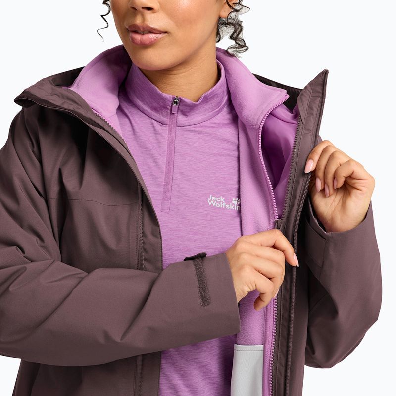 Dámská bunda 3v1 Jack Wolfskin Moonrise 2 3IN1 sheer plum 8
