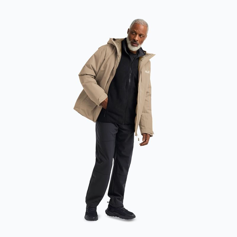 Pánská péřová bunda Jack Wolfskin Icecape 2 l Down Ins Rds hazel wood 2