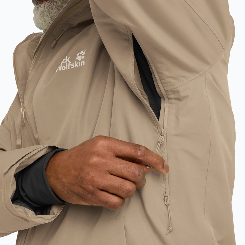 Pánská péřová bunda Jack Wolfskin Icecape 2 l Down Ins Rds hazel wood 4