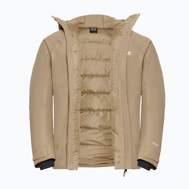 Pánská péřová bunda Jack Wolfskin Icecape 2 l Down Ins Rds hazel wood 9