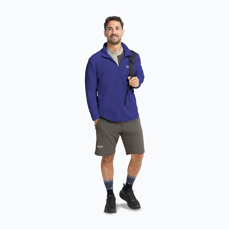 Pánská fleecová mikina Jack Wolfskin Taunus 100 Full Zip glow ink 2