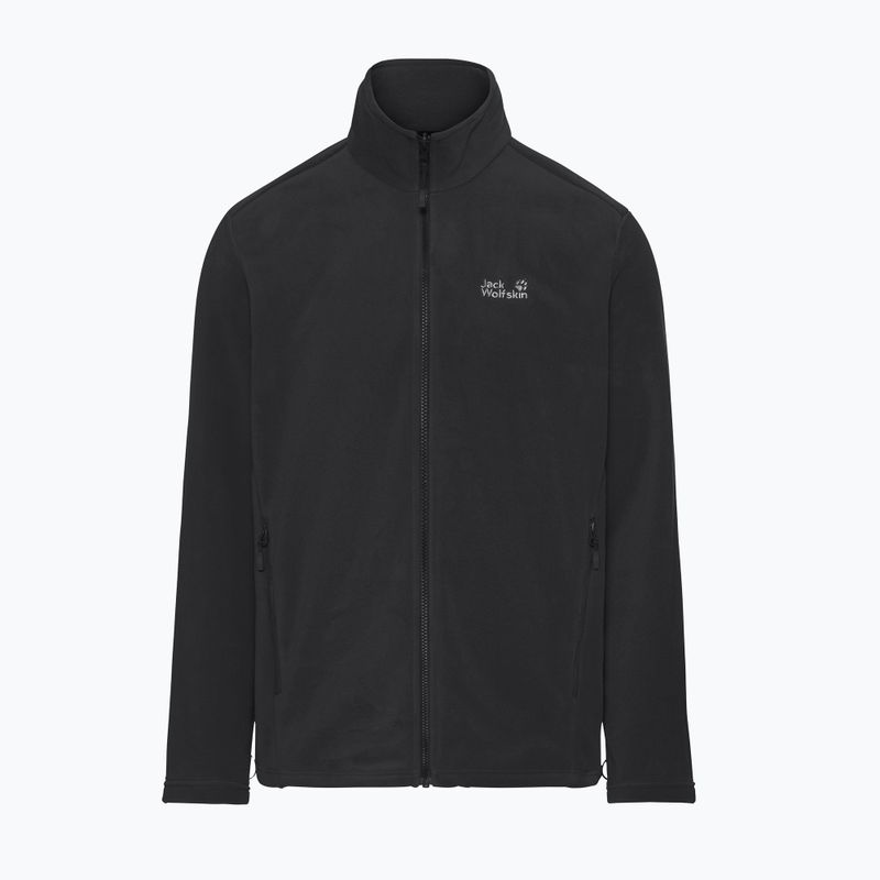 Pánská fleecová mikina Jack Wolfskin Wild Rebel 200 Full Zip paw black 7