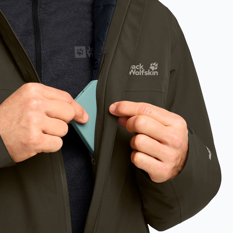 Pánská zateplená bunda Jack Wolfskin Wisper Ins obsidian moss 4