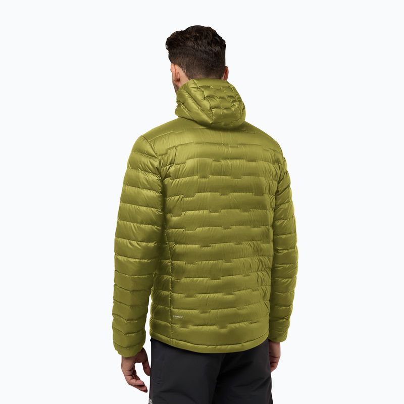 Pánská péřová bunda Jack Wolfskin Passamani Down Hoody khaki green 2