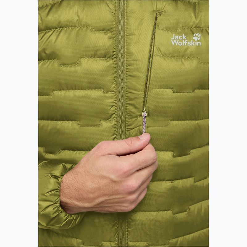 Pánská péřová bunda Jack Wolfskin Passamani Down Hoody khaki green 3
