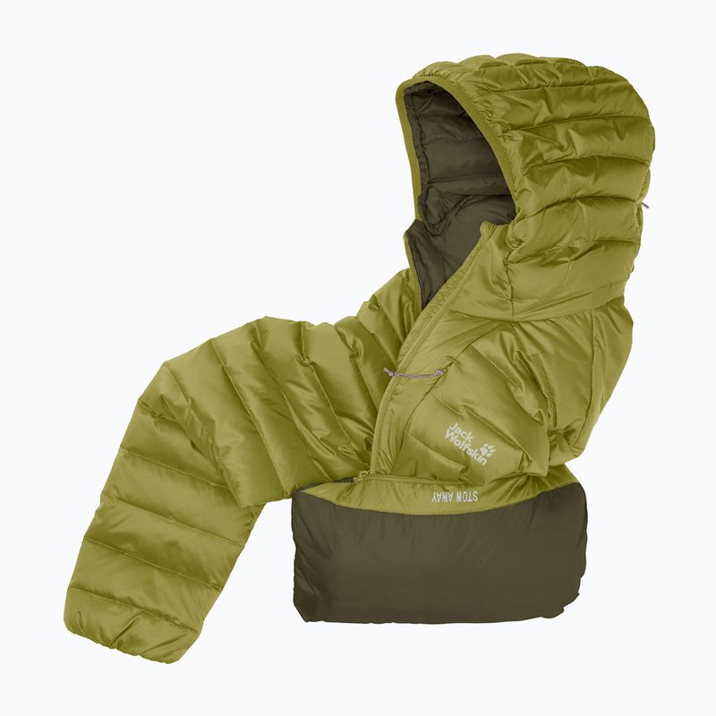 Pánská péřová bunda Jack Wolfskin Passamani Down Hoody khaki green 9