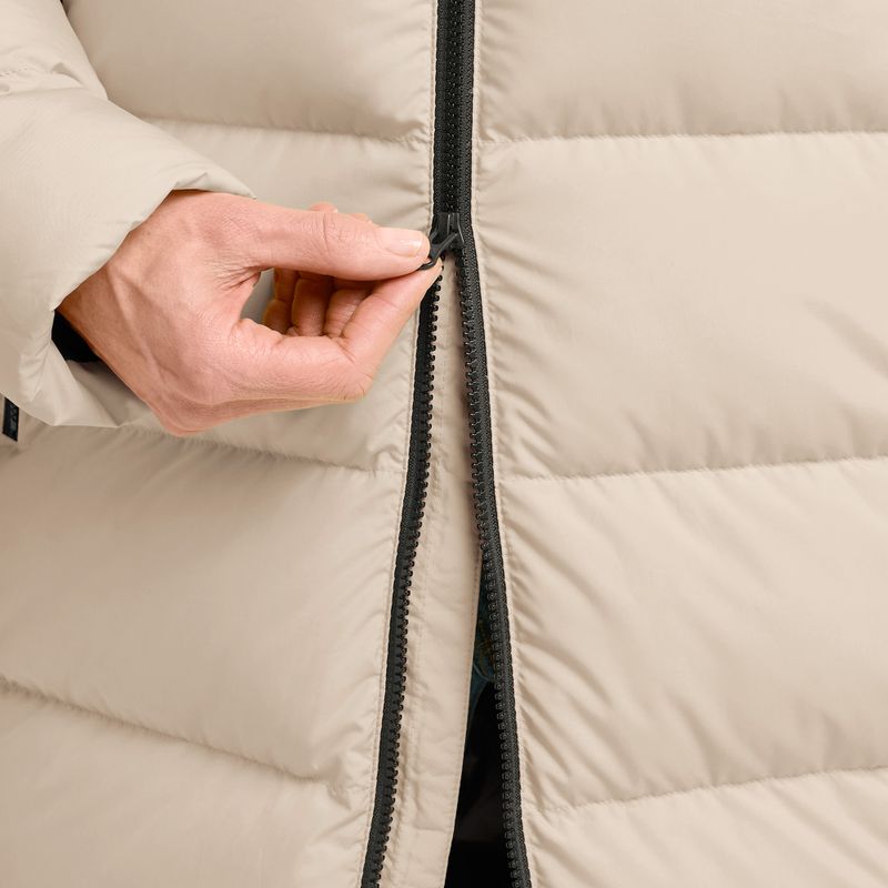 Dámský péřový kabát Jack Wolfskin Frozen Palace Coat oyster 6