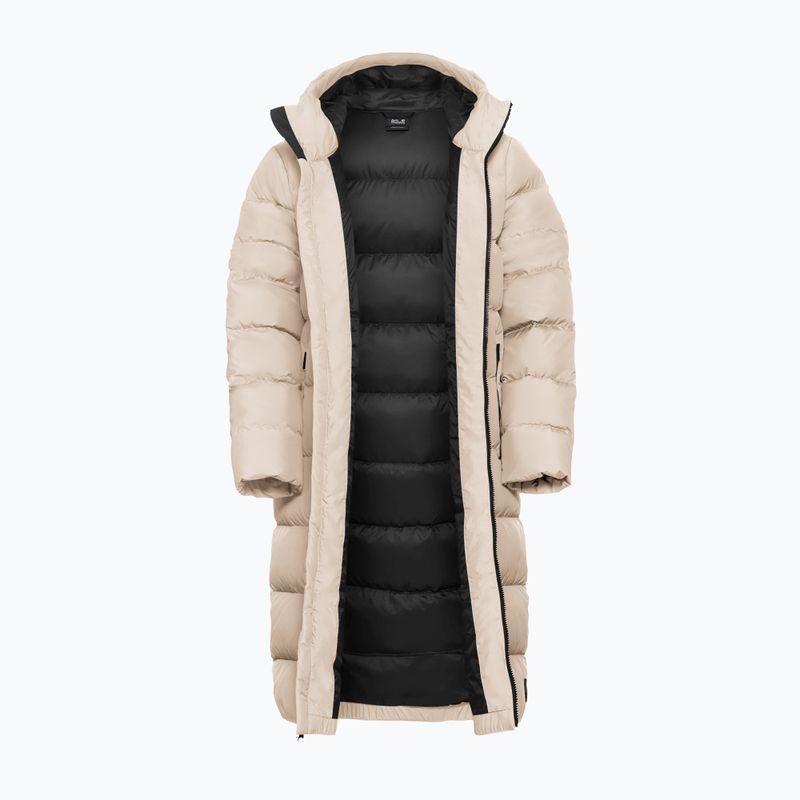 Dámský péřový kabát Jack Wolfskin Frozen Palace Coat oyster 8