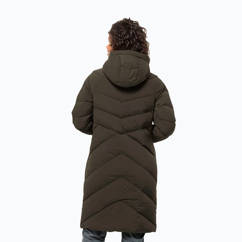 Dámský péřový kabát Jack Wolfskin Marienplatz Coat obsidian moss 2