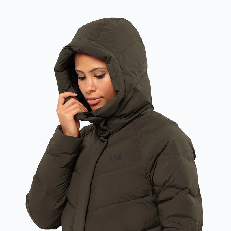 Dámský péřový kabát Jack Wolfskin Marienplatz Coat obsidian moss 3