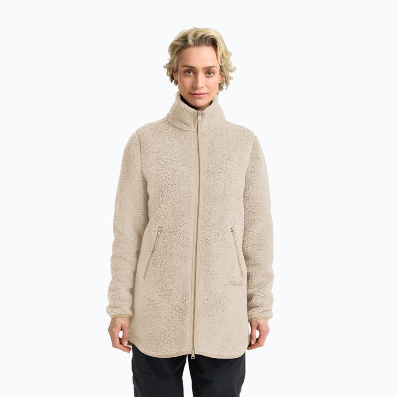 Dámská fleecová mikina Jack Wolfskin High Curl Coat oyster
