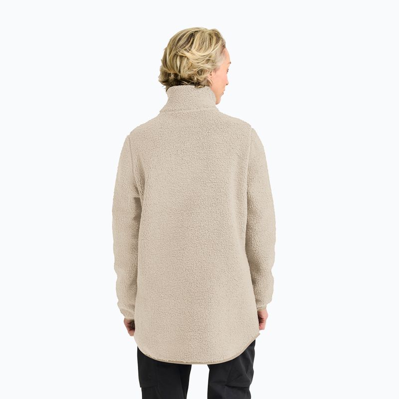 Dámská fleecová mikina Jack Wolfskin High Curl Coat oyster 3