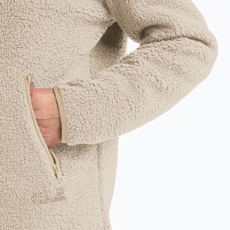 Dámská fleecová mikina Jack Wolfskin High Curl Coat oyster 4