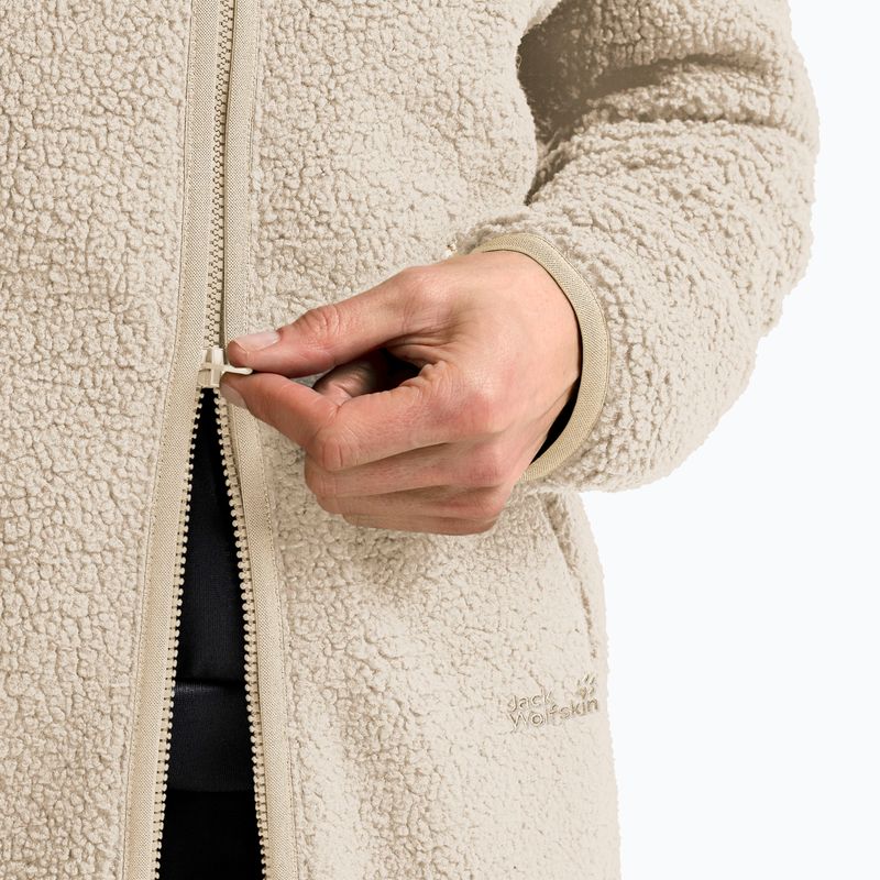 Dámská fleecová mikina Jack Wolfskin High Curl Coat oyster 5