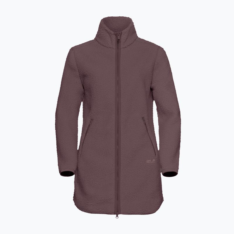 Dámská fleecová mikina Jack Wolfskin High Curl Coat sheer plum 7