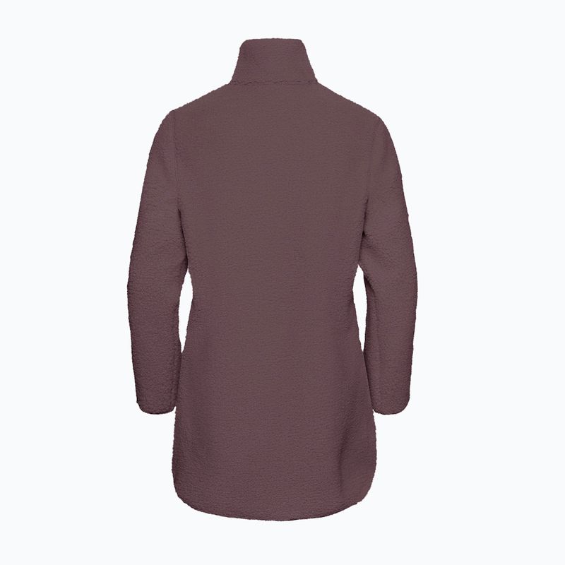 Dámská fleecová mikina Jack Wolfskin High Curl Coat sheer plum 8