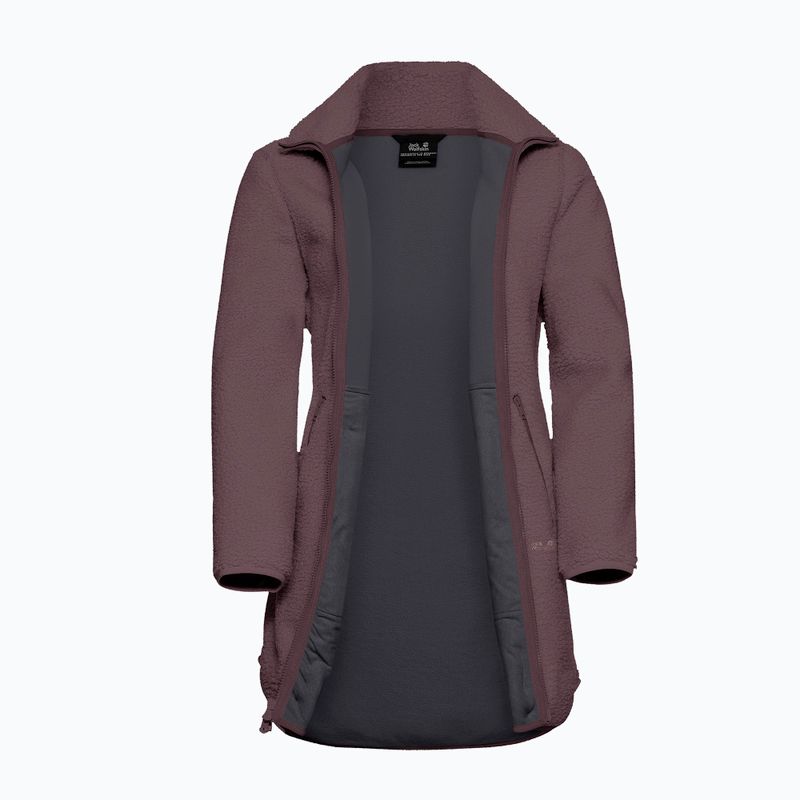Dámská fleecová mikina Jack Wolfskin High Curl Coat sheer plum 9