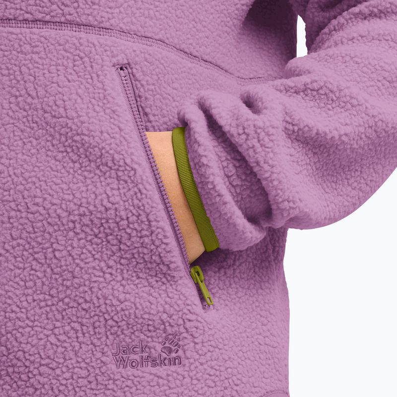 Dámská fleecová mikina Jack Wolfskin Lite Curl Full Zip vivid orchid 5