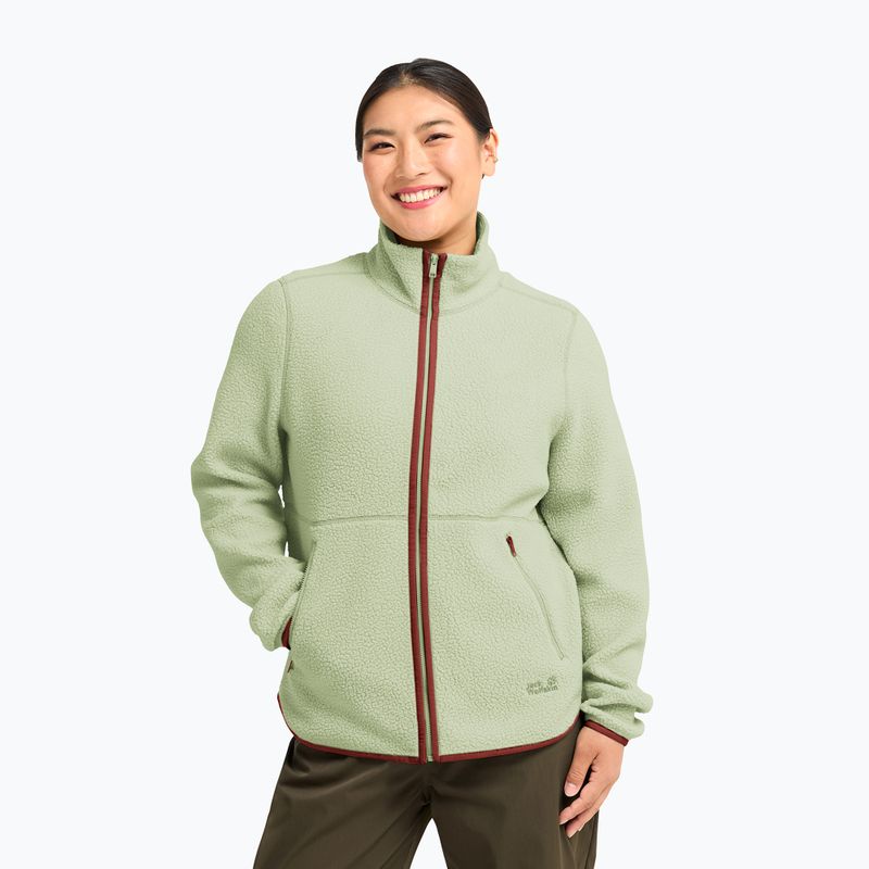 Dámská fleecová mikina Jack Wolfskin Lite Curl Full Zip melon