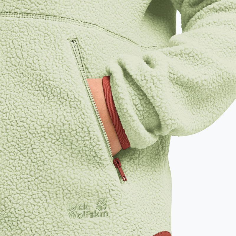 Dámská fleecová mikina Jack Wolfskin Lite Curl Full Zip melon 5