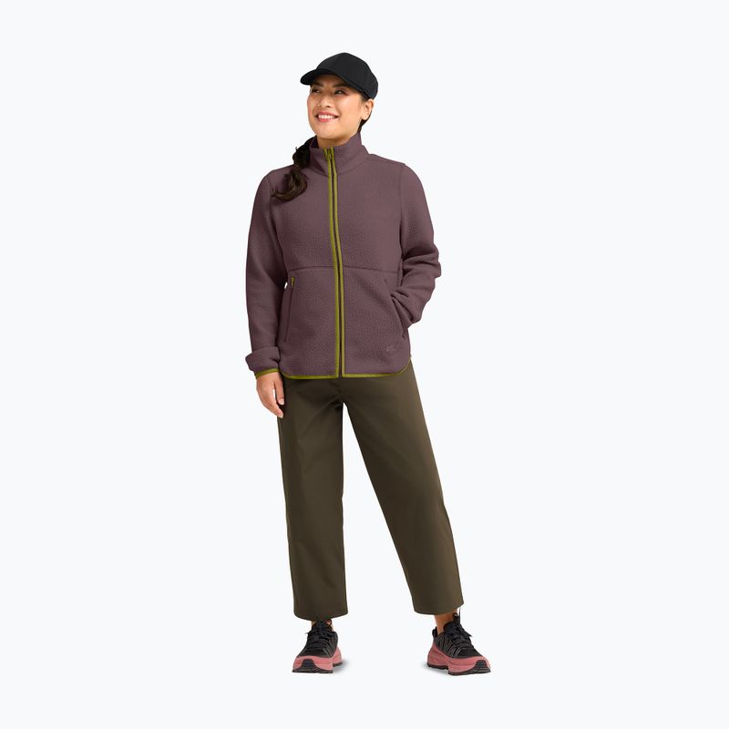 Dámská fleecová mikina Jack Wolfskin Lite Curl Full Zip sheer plum 2