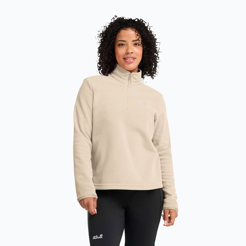 Dámská fleecová mikina Jack Wolfskin Taunus 100 Half Zip oyster