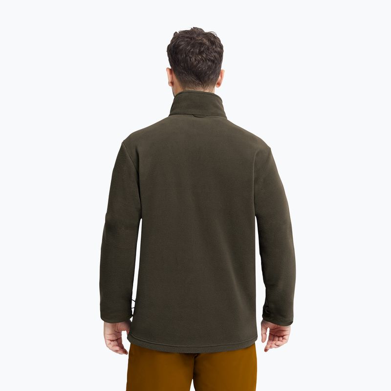 Pánská fleecová mikina Jack Wolfskin Taunus 200 Full Zip obsidian moss 3
