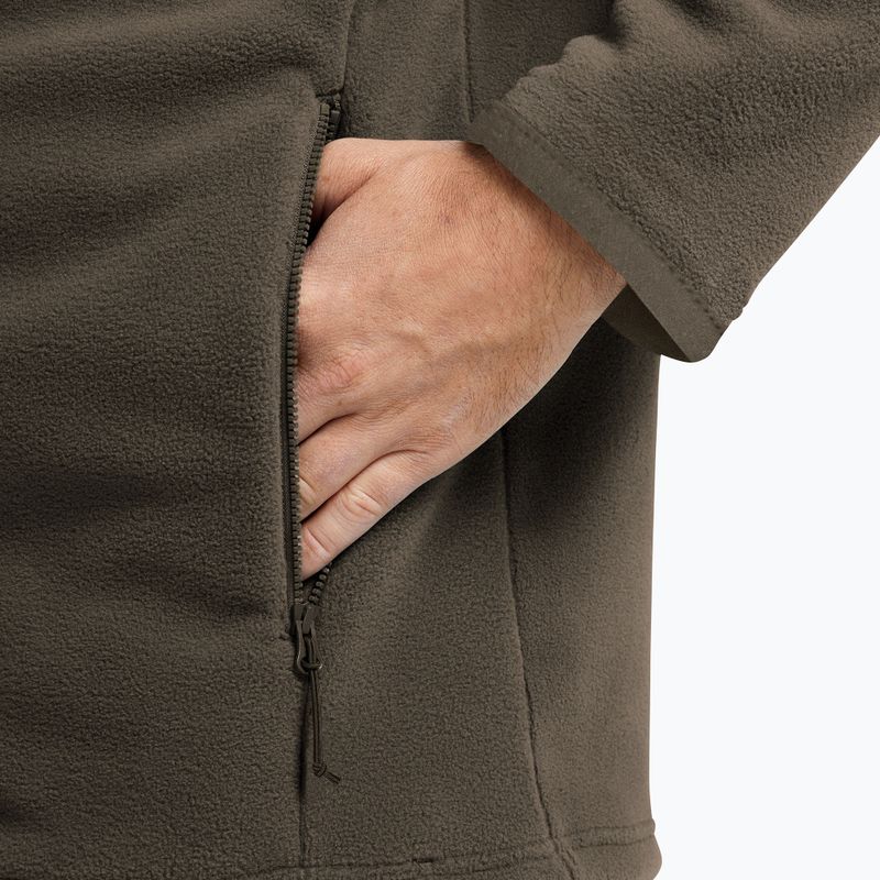 Pánská fleecová mikina Jack Wolfskin Taunus 200 Full Zip obsidian moss 6